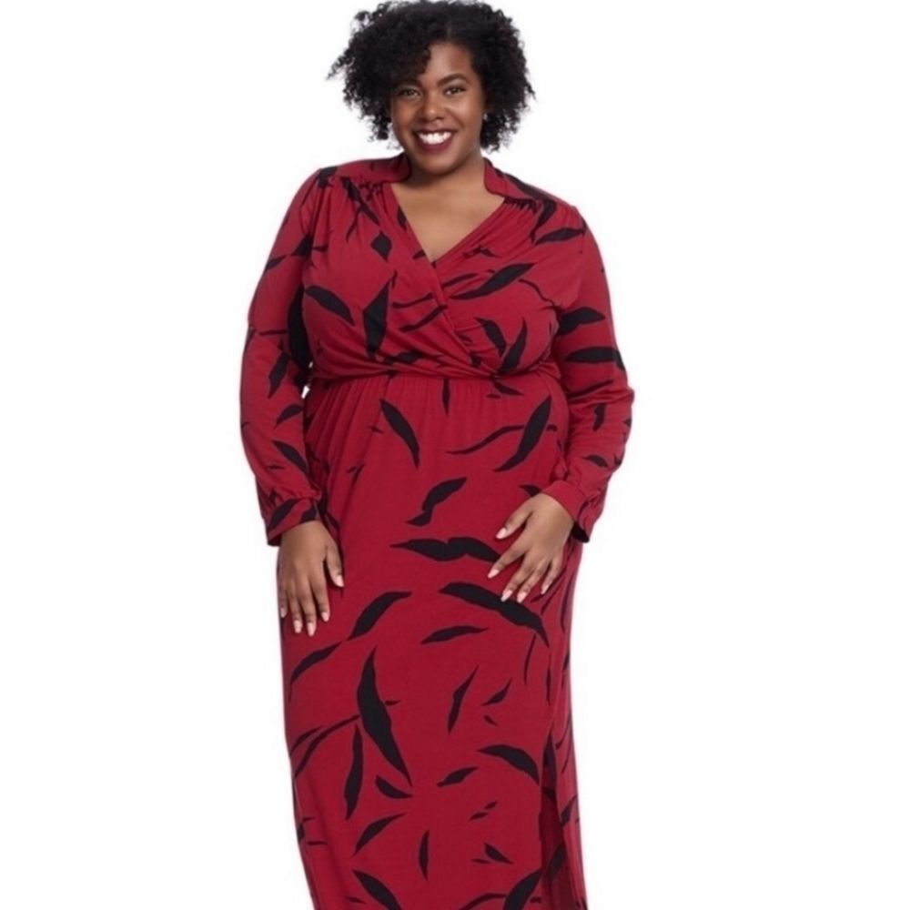 Leota Bird Print Maxi Dress